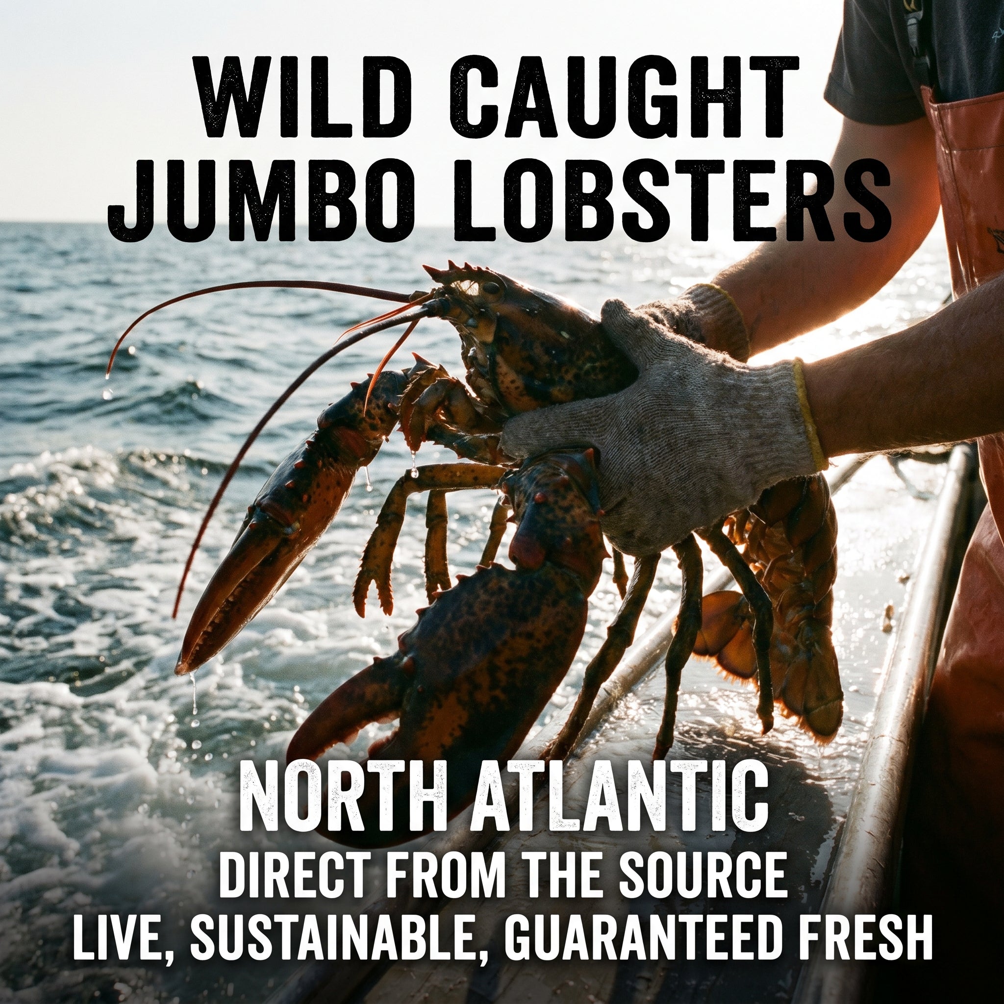 Boston Lobster Family Feast Pack - Wild-Caught Atlantic Seafood | Ready-to-Cook, Flash-Frozen & High Protein