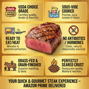 Luxury Filet Mignon (Pre-Cooked) - Center Cut Tenderloin | Chef-Prepared, Flash-Frozen & Ready for the Table