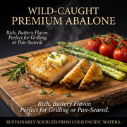 Ready-to-Cook Premium Whole Abalone - Flash-Frozen Freshness | Perfect for Steaming, Grilling & Fast Gourmet Meals
