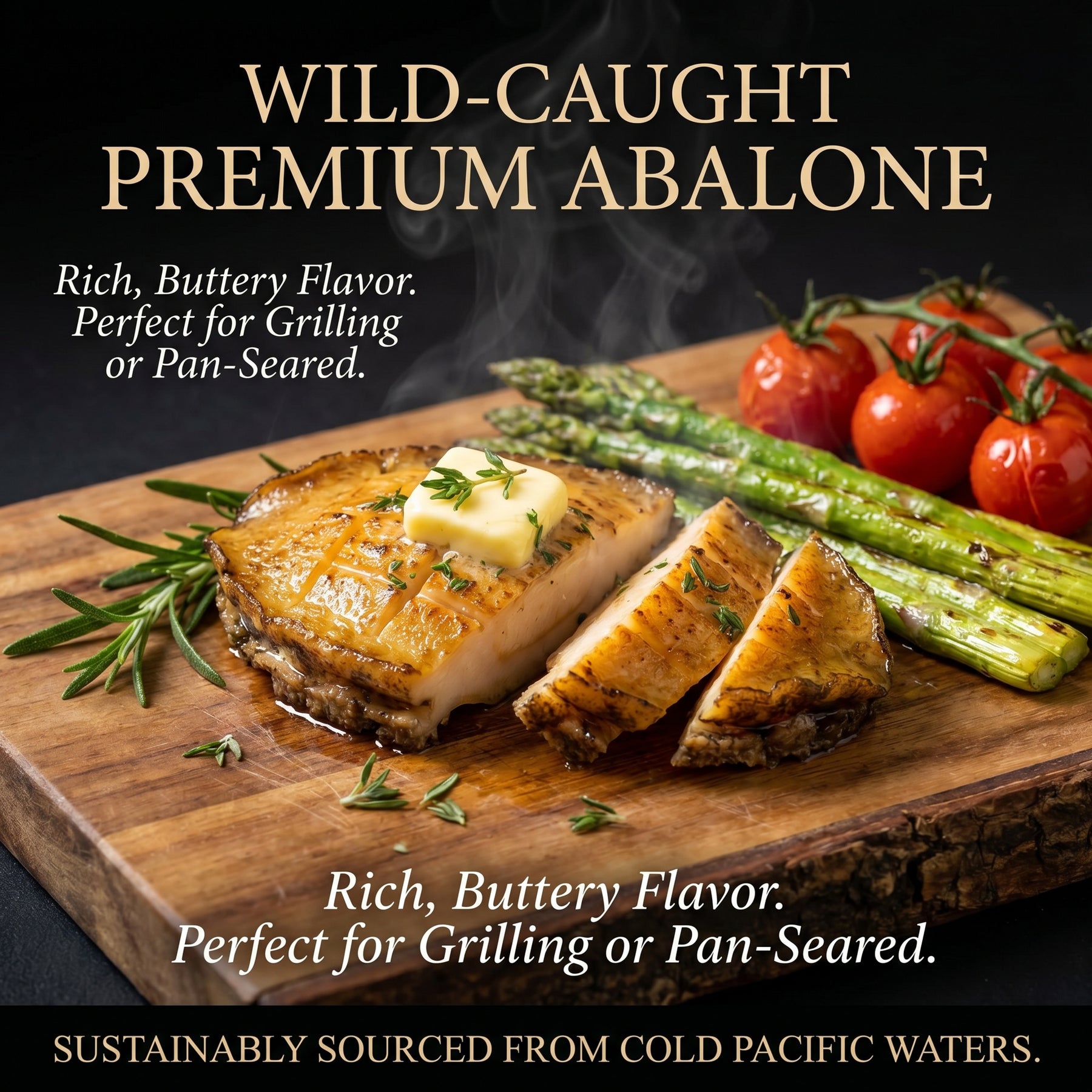 Ready-to-Cook Premium Whole Abalone - Flash-Frozen Freshness | Perfect for Steaming, Grilling & Fast Gourmet Meals